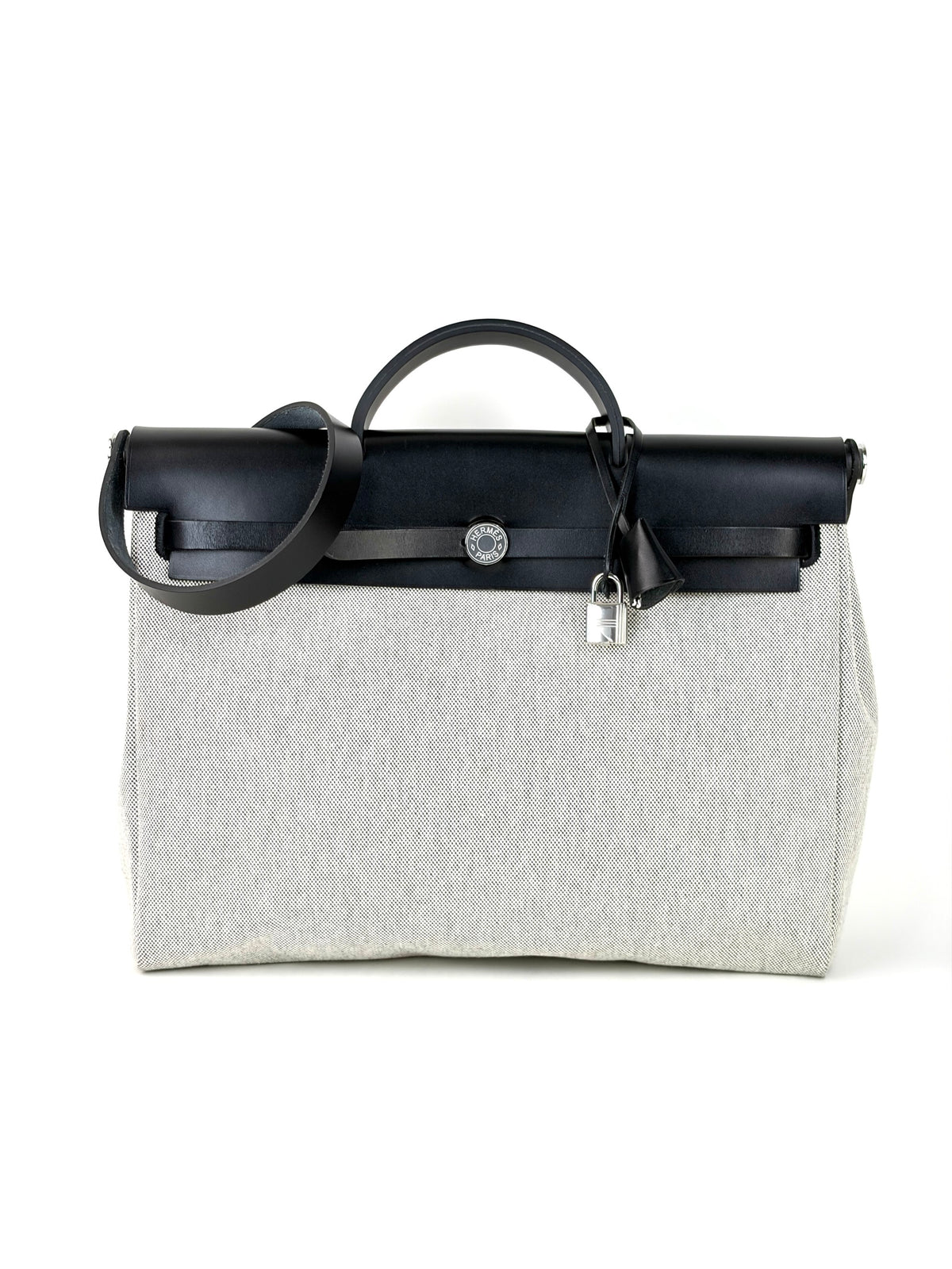 Hermes  Herbag Messenger bag39 Ecru/noir