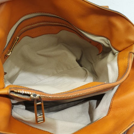 Burberry Orange House Check Parsons Tote Bag