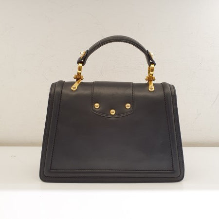 Dolce & Gabbana Black DG Amore Top Handle Bag