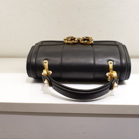 Dolce & Gabbana Black DG Amore Top Handle Bag