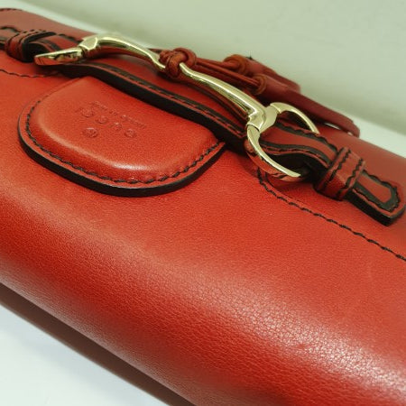 Gucci Red Horsebit Emily Shoulder Bag