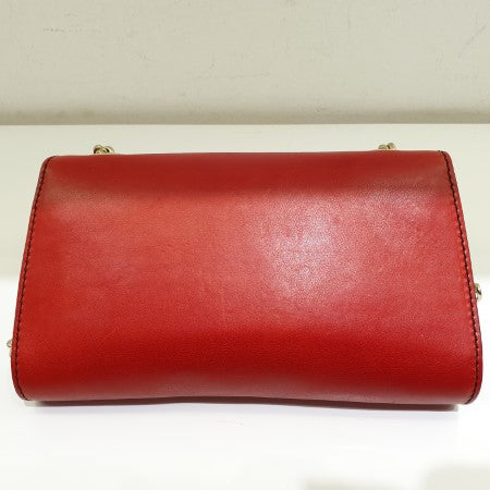 Gucci Red Horsebit Emily Shoulder Bag