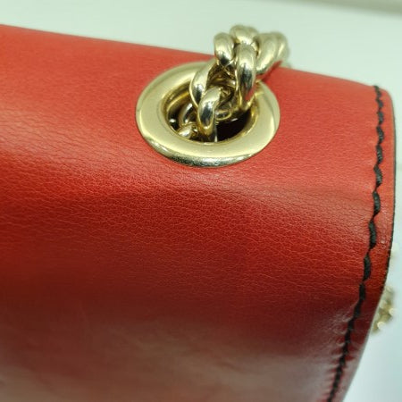 Gucci Red Horsebit Emily Shoulder Bag