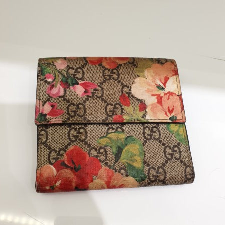 Gucci Multicolor GG Monogram Supreme Blooms Wallet