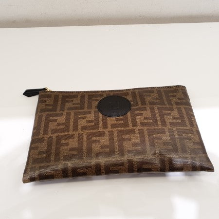 Fendi Brown FF Clutch