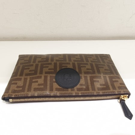 Fendi Brown FF Clutch