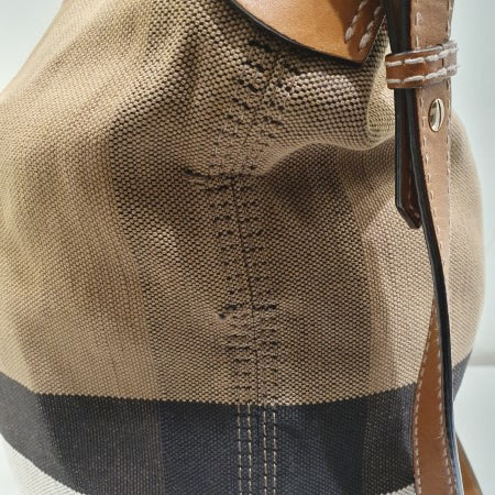 Burberry Camel House Check Bucket Bag