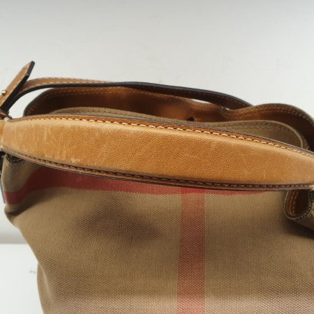 Burberry Camel House Check Bucket Bag