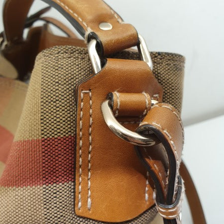 Burberry Camel House Check Bucket Bag