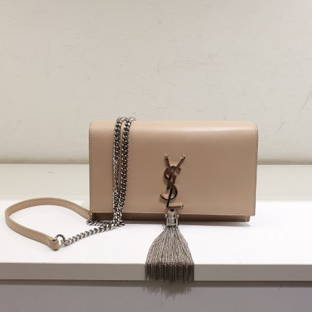 YSL Beige Kate Tassel WOC