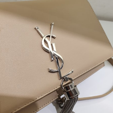 YSL Beige Kate Tassel WOC