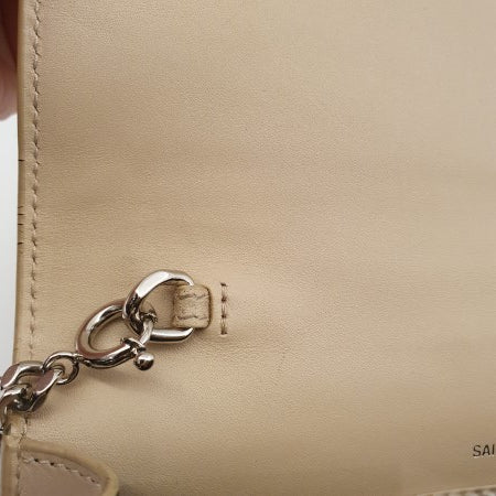 YSL Beige Kate Tassel WOC