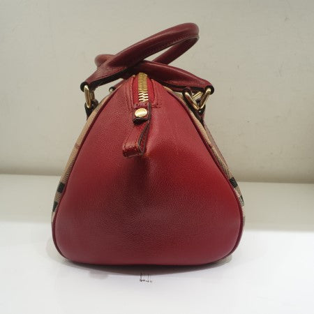 Burberry Red Blaze Haymarket Bag