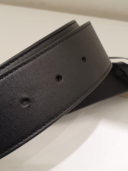 Gucci Black GG Belt 32