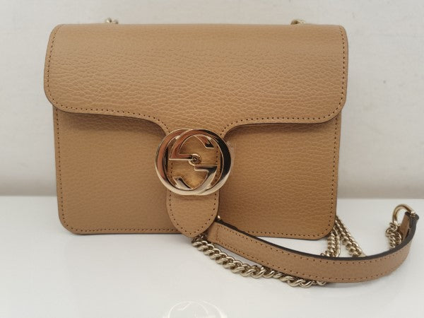 Gucci Beige Interlocking G Crossbody Small Bag