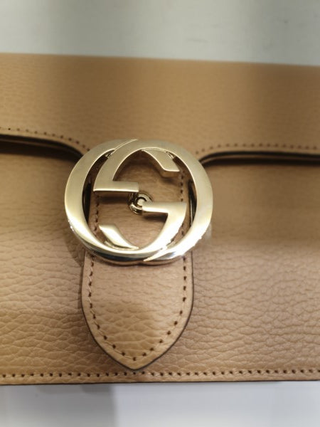 Gucci Beige Interlocking G Crossbody Small Bag