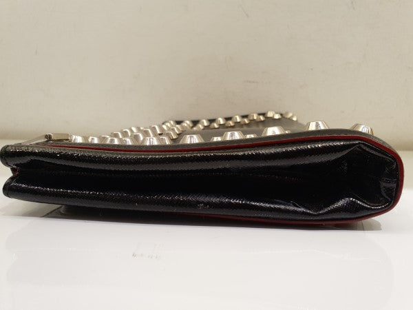 Prada Black Studded Clutch