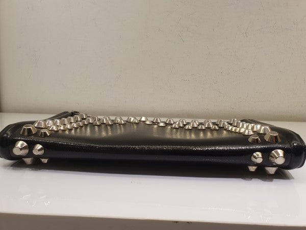 Prada Black Studded Clutch