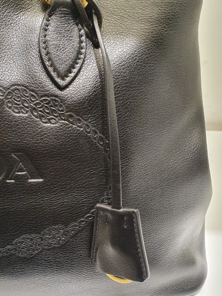 Prada Black Milano Small Tote Bag