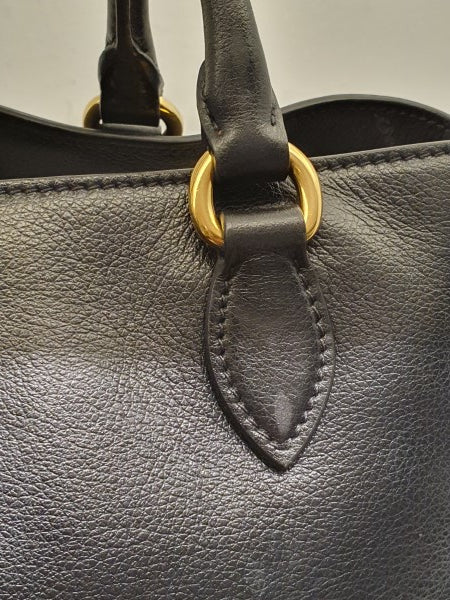 Prada Black Milano Small Tote Bag