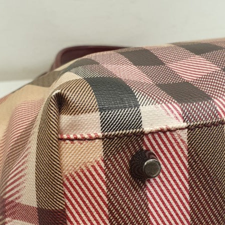 Burberry Red Nova Check Heart Gracie Diaper Tote Bag