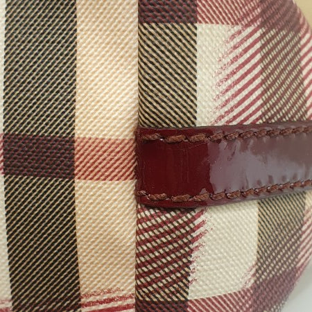 Burberry Red Nova Check Heart Gracie Diaper Tote Bag