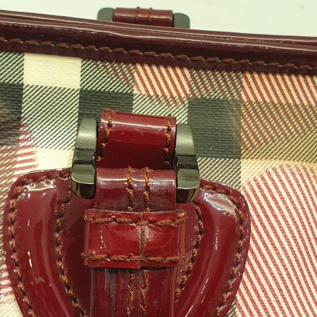 Burberry Red Nova Check Heart Gracie Diaper Tote Bag