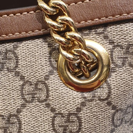 Gucci Bicolor GG Supreme Padlock Shoulder Bag