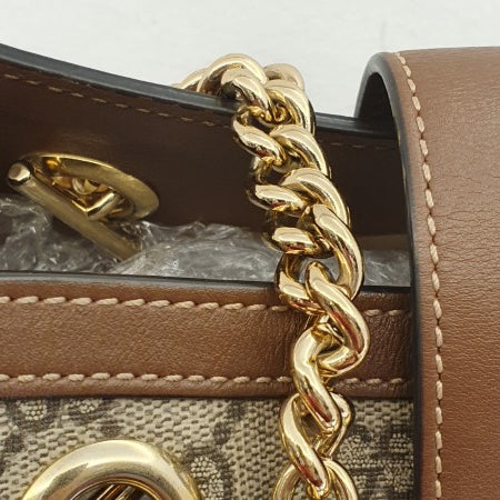 Gucci Bicolor GG Supreme Padlock Shoulder Bag