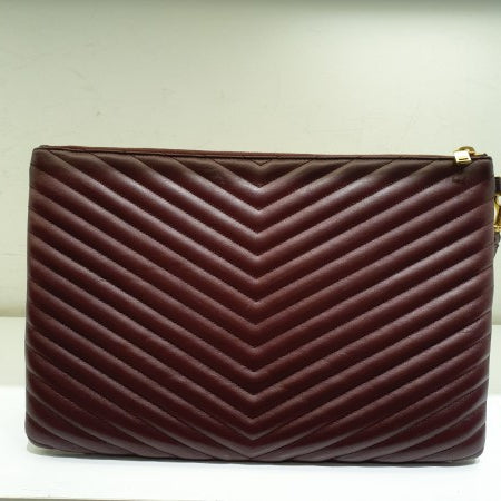 YSL Burgundy Cassandre Pouch