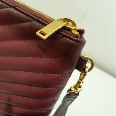 YSL Burgundy Cassandre Pouch