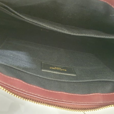 YSL Burgundy Cassandre Pouch