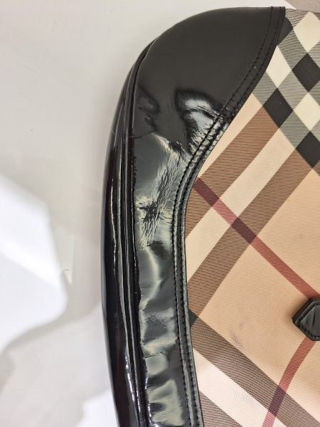 Burberry Bicolor Nova Check Hobo Bag