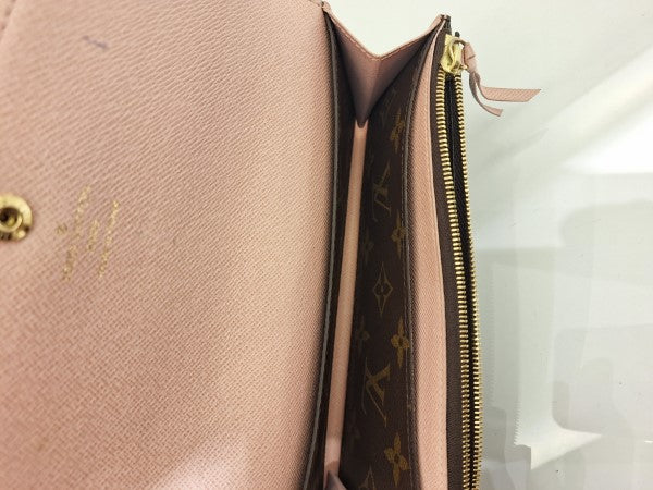 Louis Vuitton Monogram Pink Emilie Wallet