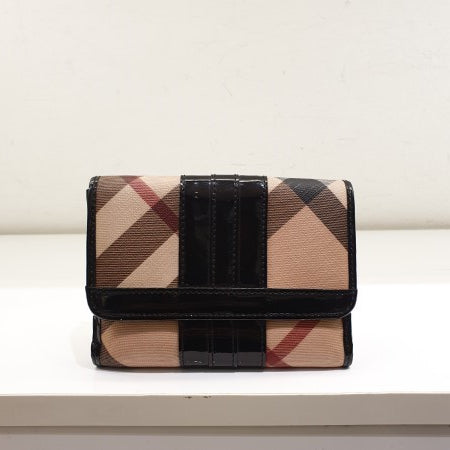 Burberry Bicolor House Check Wallet