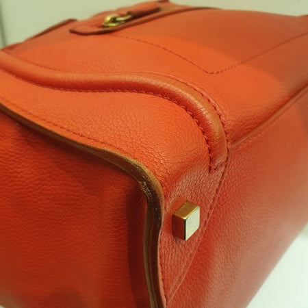 Celine Red Luggage Tote Bag