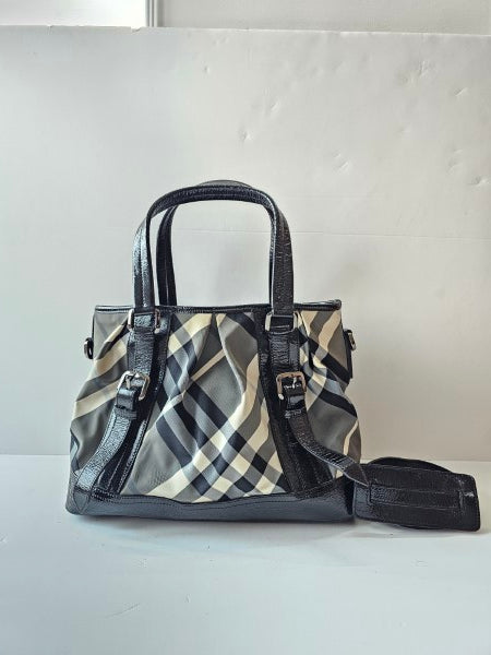 Burberry Bicolor Beat Check Lowry Bag