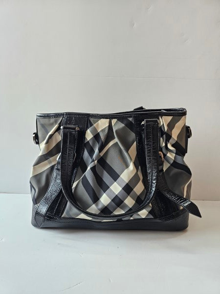 Burberry Bicolor Beat Check Lowry Bag