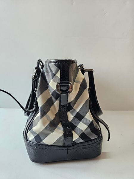 Burberry Bicolor Beat Check Lowry Bag