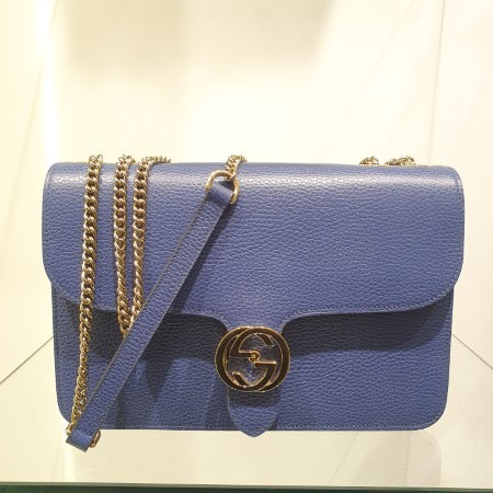 Gucci Blue Interlocking Medium Bag