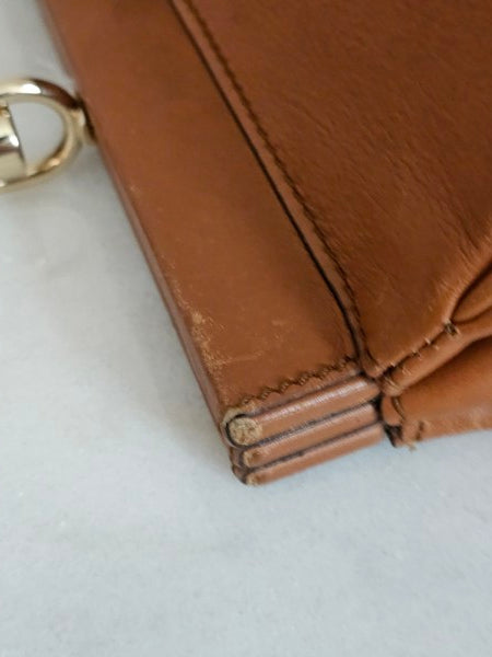 Gucci Camel Bamboo Top Handle Bag