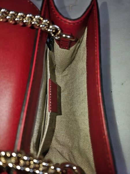 Gucci Dark Red Monogram Emily Bag