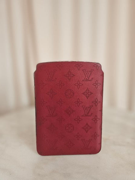 Louis Vuitton Red Monogram Mahina ipad Mini Soft Case