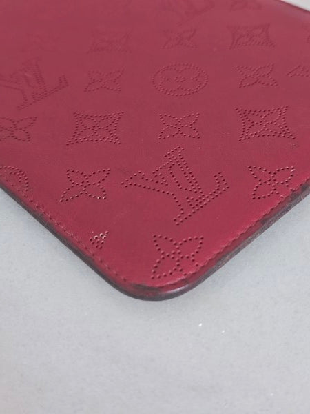 Louis Vuitton Red Monogram Mahina ipad Mini Soft Case