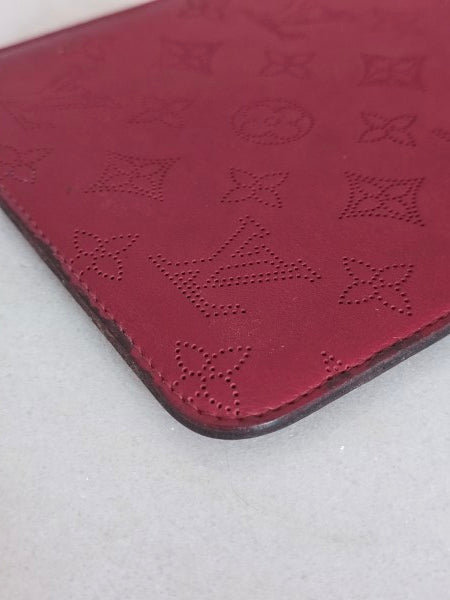 Louis Vuitton Red Monogram Mahina ipad Mini Soft Case