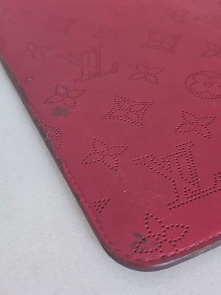 Louis Vuitton Red Monogram Mahina ipad Mini Soft Case