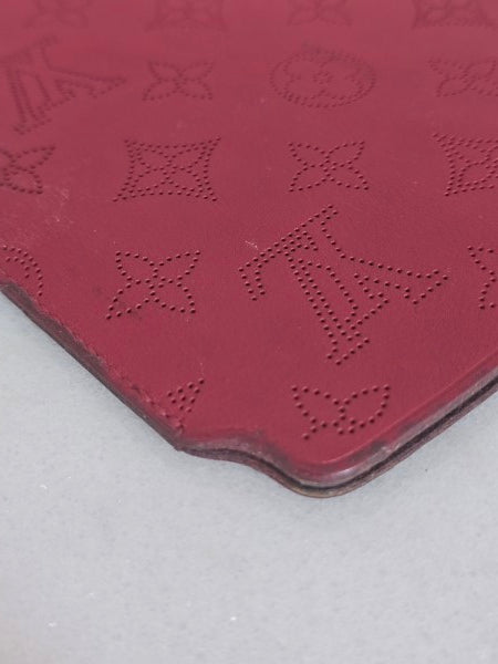 Louis Vuitton Red Monogram Mahina ipad Mini Soft Case