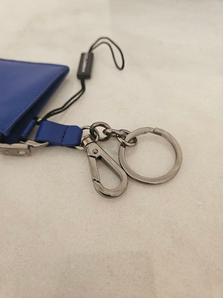 Dolce & Gabbana Blue Card Holder W/ Key Chain