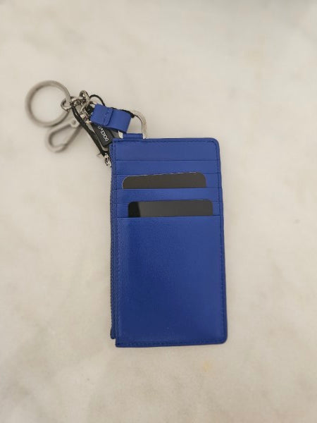 Dolce & Gabbana Blue Card Holder W/ Key Chain