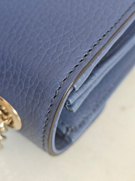 Gucci Blue Interlocking Small Crossbody Bag